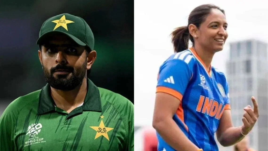 Babar Azam and Harmanpreet Kaur [Source: AFP]