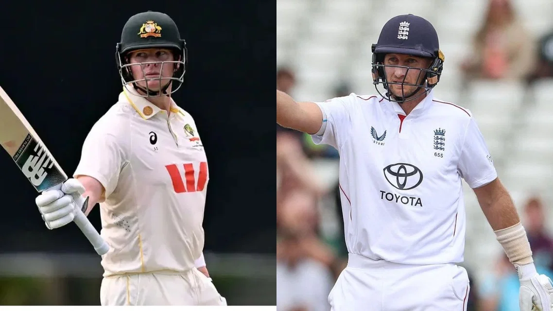 Steve Smith vs Joe Root after 11,000 Test runs. [Source - AFP]
