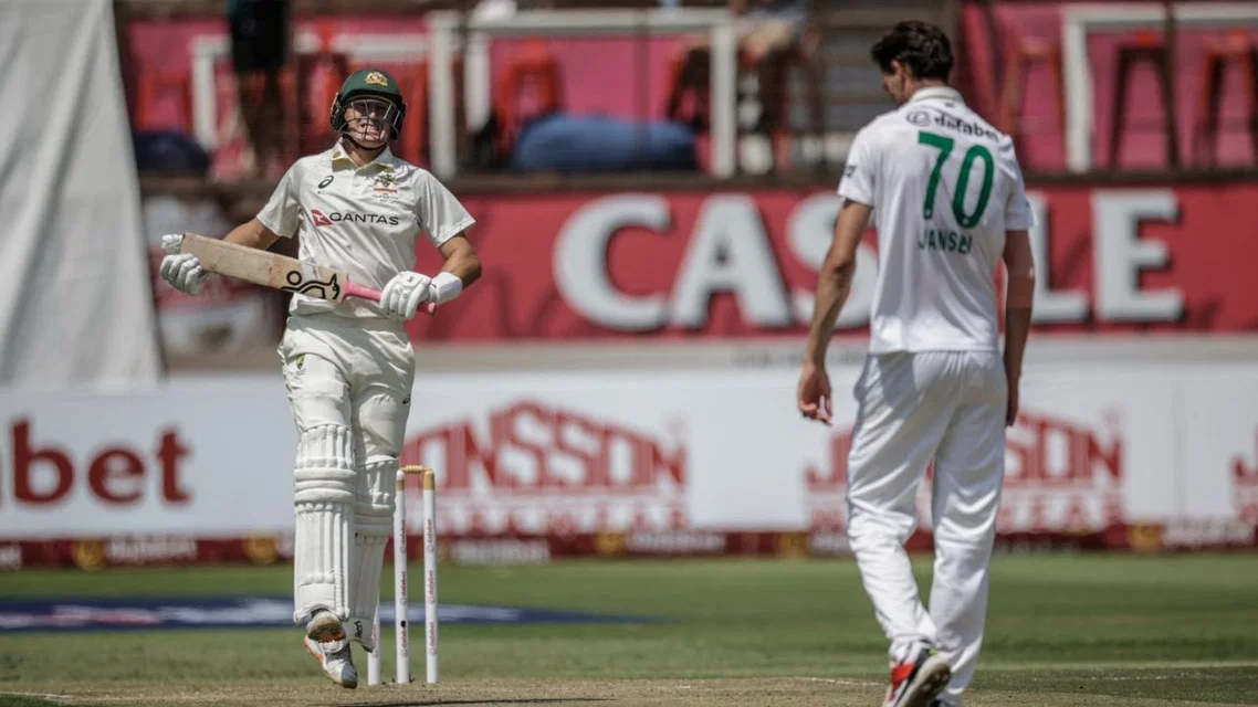 Marco Jansen on his face-off with Marnus Labuschagne [Source: AFP]