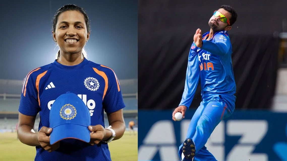 Niki Prasad, Virat Kohli (Source: X/@BCCIWomen & AFP)