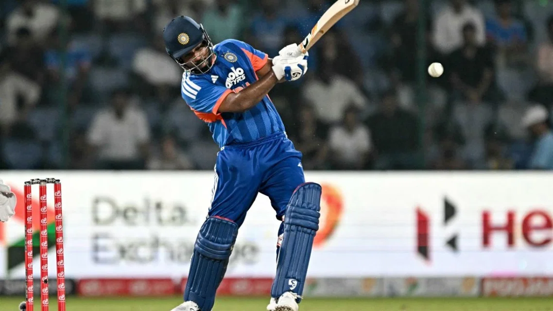 Samson scored a blistering fifty vs New Zealand [Source: AFP]
