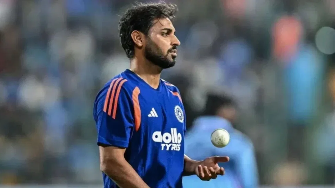 Bhuvneshwar Kumar picks up a wicket for India - (Source: AFP)