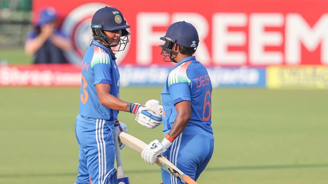 Harmanpreet Kaur and Deepti Sharma [Source: @BCCIWomen/x]