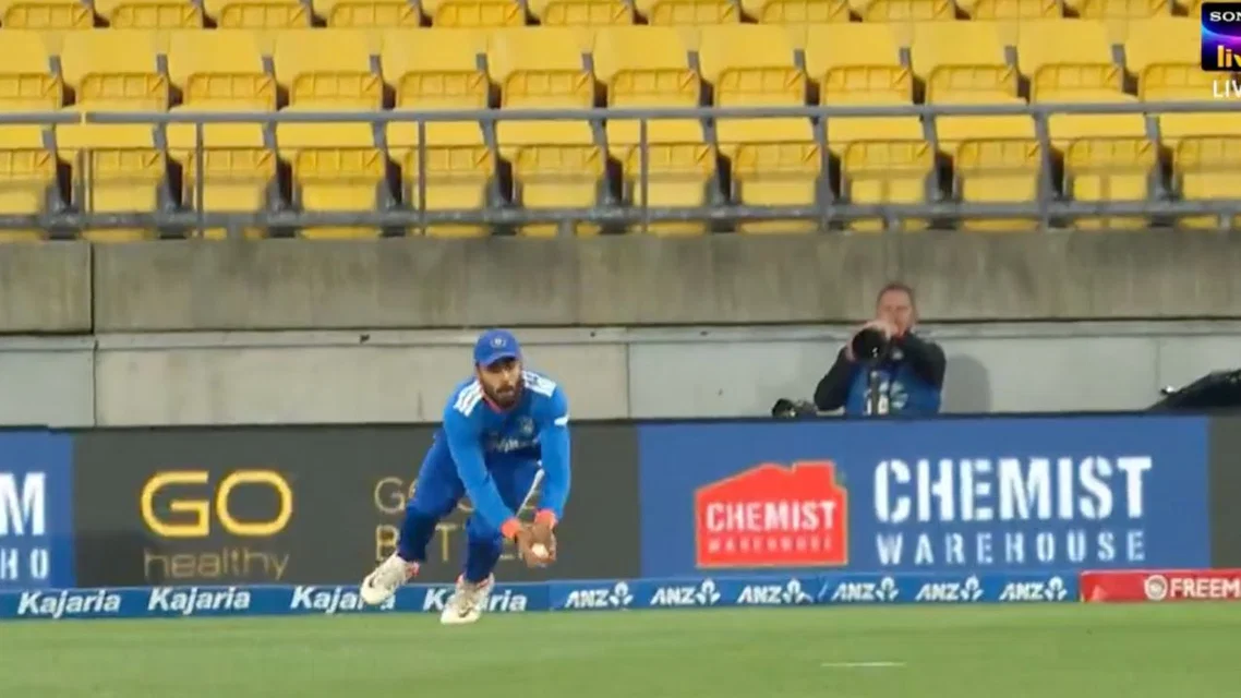 Watch- Naman Dhir Flies, Plucks The Ball Out Of Thin Air In Wonder ...