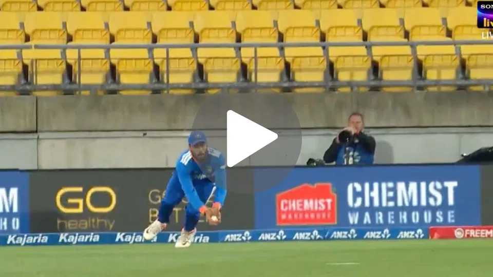 Watch- Naman Dhir Flies, Plucks The Ball Out Of Thin Air In Wonder Catch vs New Zealand