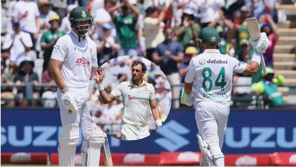 Watch- Mitchell Starc Hammered 4 Consecutive Boundaries In An Over By Marques Ackerman