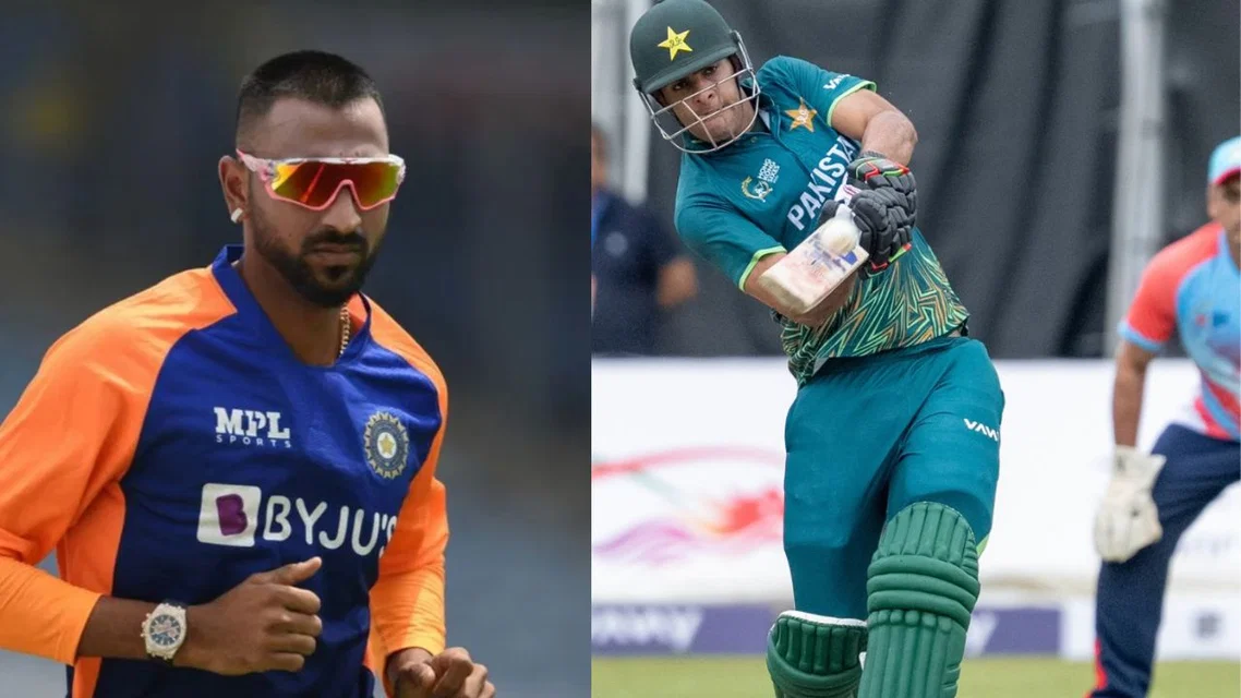 Abbas Afridi to lead Pakistan, Krunal to lead India [Source: AFP, X]

