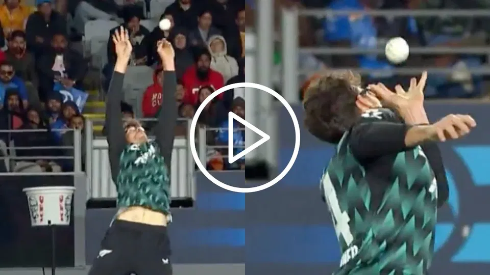 [Watch] Mitchell Santner Pulls Off Stunning Rebound Catch With Lightning-Fast Reflexes